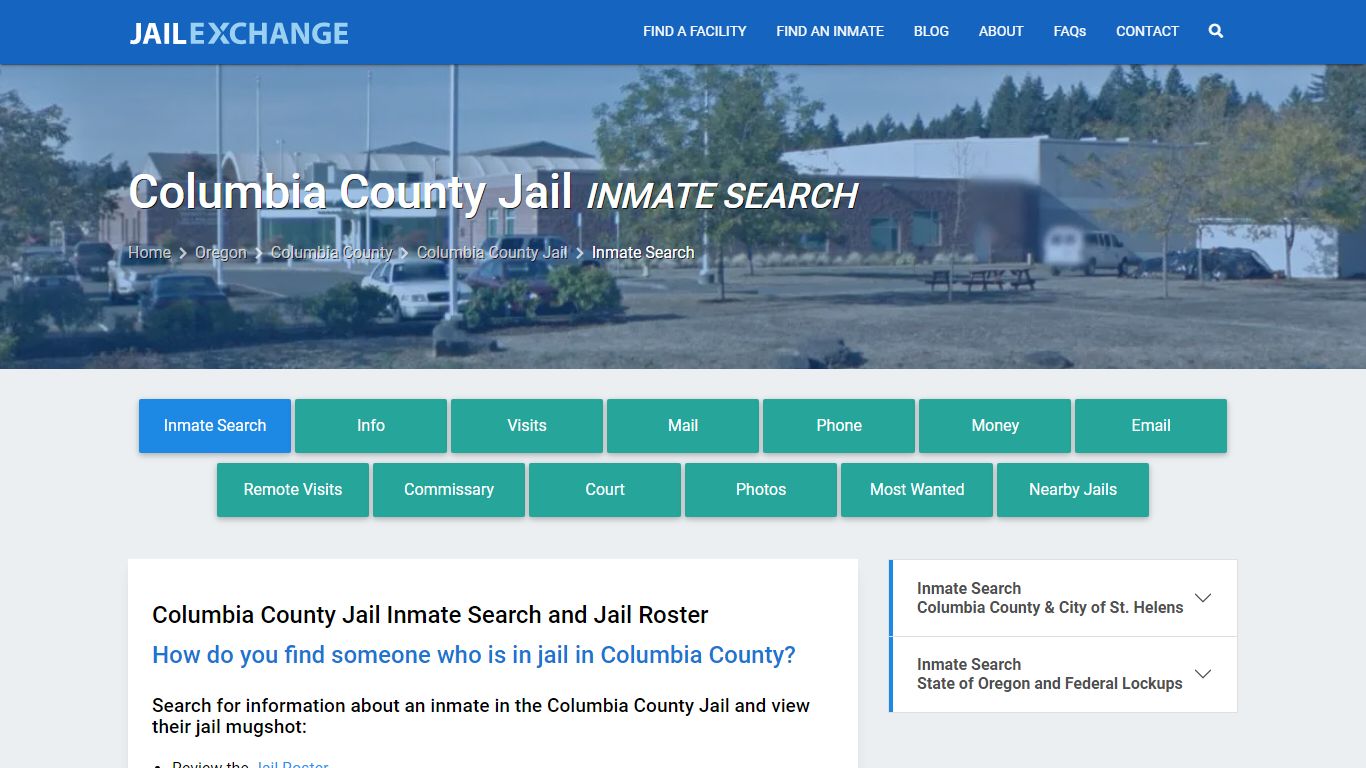 Inmate Search: Roster & Mugshots - Columbia County Jail, OR